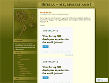 Tablet Screenshot of betsla.wordpress.com