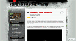 Desktop Screenshot of confessionsofcrossfitfattie.wordpress.com