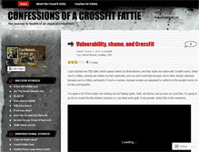 Tablet Screenshot of confessionsofcrossfitfattie.wordpress.com