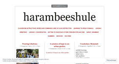 Desktop Screenshot of harambeeshule.wordpress.com