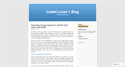 Desktop Screenshot of codecruiser.wordpress.com