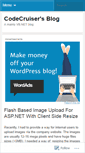 Mobile Screenshot of codecruiser.wordpress.com