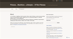 Desktop Screenshot of 31tenfitness.wordpress.com