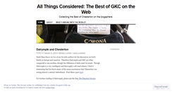 Desktop Screenshot of gkcblog.wordpress.com