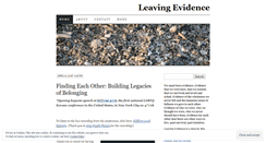 Desktop Screenshot of leavingevidence.wordpress.com