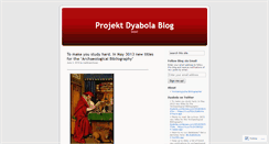 Desktop Screenshot of dyabola.wordpress.com
