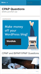 Mobile Screenshot of cpapquestions.wordpress.com