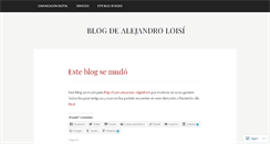 Desktop Screenshot of alejandroloisi.wordpress.com