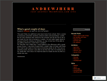 Tablet Screenshot of andrewjherr.wordpress.com