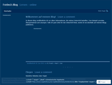 Tablet Screenshot of friebru.wordpress.com