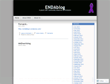 Tablet Screenshot of endablog.wordpress.com