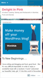 Mobile Screenshot of delightinpink.wordpress.com