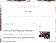 Tablet Screenshot of delightinpink.wordpress.com