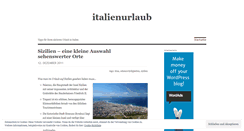 Desktop Screenshot of italienurlaub.wordpress.com