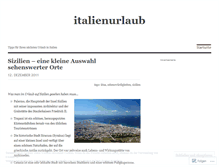 Tablet Screenshot of italienurlaub.wordpress.com