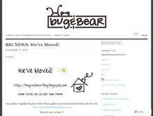 Tablet Screenshot of bugandbear.wordpress.com