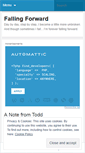 Mobile Screenshot of fallforward.wordpress.com