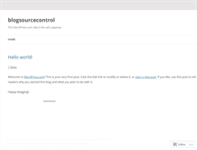 Tablet Screenshot of blogsourcecontrol.wordpress.com