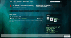 Desktop Screenshot of blogncrypt.wordpress.com