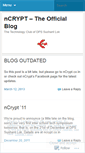 Mobile Screenshot of blogncrypt.wordpress.com