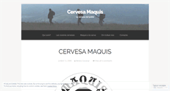 Desktop Screenshot of cervesamaquis.wordpress.com