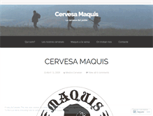 Tablet Screenshot of cervesamaquis.wordpress.com