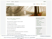 Tablet Screenshot of gedanken21.wordpress.com
