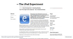 Desktop Screenshot of ipadexperiment.wordpress.com