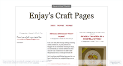 Desktop Screenshot of enjayscraftpages.wordpress.com