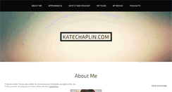 Desktop Screenshot of katechaplin.wordpress.com