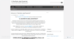 Desktop Screenshot of manifestoespatriati.wordpress.com