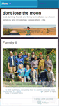 Mobile Screenshot of dontlosethemoon.wordpress.com