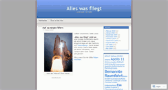 Desktop Screenshot of alleswasfliegt.wordpress.com