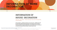 Desktop Screenshot of homedecorationinfo.wordpress.com