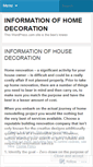 Mobile Screenshot of homedecorationinfo.wordpress.com