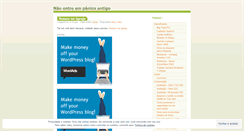 Desktop Screenshot of naoentreempanico.wordpress.com