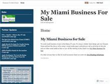 Tablet Screenshot of mybusinessforsale.wordpress.com