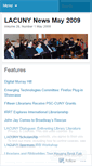Mobile Screenshot of lacunynewsmay09.wordpress.com