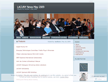 Tablet Screenshot of lacunynewsmay09.wordpress.com