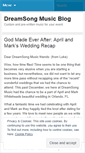 Mobile Screenshot of dreamsongmusic.wordpress.com