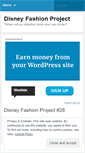 Mobile Screenshot of disneyfashionproject.wordpress.com