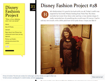 Tablet Screenshot of disneyfashionproject.wordpress.com