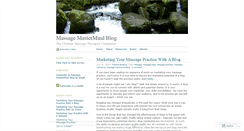 Desktop Screenshot of massagemastermind.wordpress.com