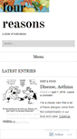 Mobile Screenshot of fourreasons.wordpress.com