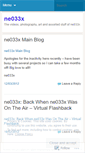 Mobile Screenshot of ne033x.wordpress.com