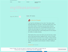 Tablet Screenshot of mylifeasarower.wordpress.com