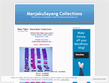 Tablet Screenshot of manjakusayang.wordpress.com