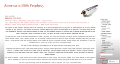 Desktop Screenshot of americainbibleprophecy.wordpress.com