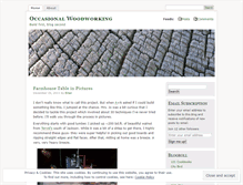 Tablet Screenshot of occasionalwoodworking.wordpress.com