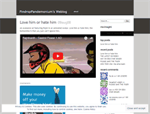 Tablet Screenshot of pindroppandemonium.wordpress.com